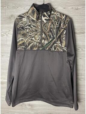 Under Armour 1/4 Zip Pullover Shirt Men's L Realtree